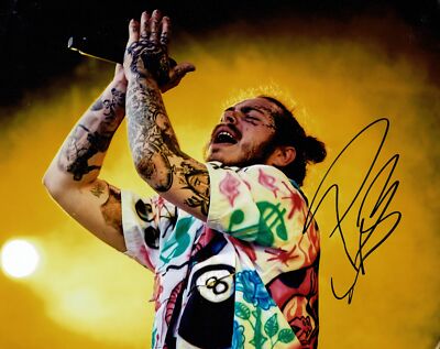 Post Malone signiert 10x8 FOTO original SIGNATUR AFTAL COA