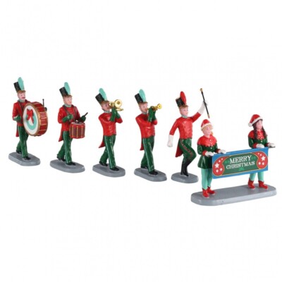 LEMAX 03515 - CHRISTMAS ON PARADE, SET OF 6 - Weihnachtsdorf, Winterdorf, Modell