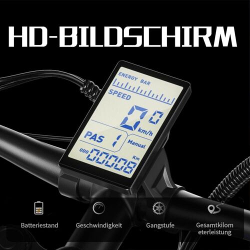 Bicicleta eléctrica de 26 pulgadas 48V17.5Ah E Bike Fatbike Pedelec bicicletas de ciudad E-MTB freno de aceite - Imagen 10 de 23