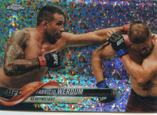 2018 Topps UFC Chrome FABRICIO WERDUM #29 DIAMOND HOT BOX REFRACTOR SP