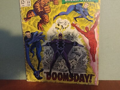 Fantastic Four #59 1967 Silver Surfe,r Doctor Doom, Inhumans