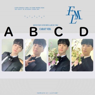 seventeen ホシ　ユニバ　ラキドロ　fml HOSHI SEVENTEEN - FML - CARAT ver. Official Photo card SVT