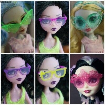 Colorful Plastic Glasses Sunglasses For Monster Demon Doll Eyeglasses For  MH