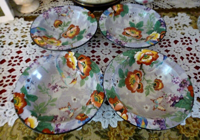 Phoenix Ware T.F.S. Ltd. Obstschalen Set Vintage 40er Jahre Made in England 4 Teile