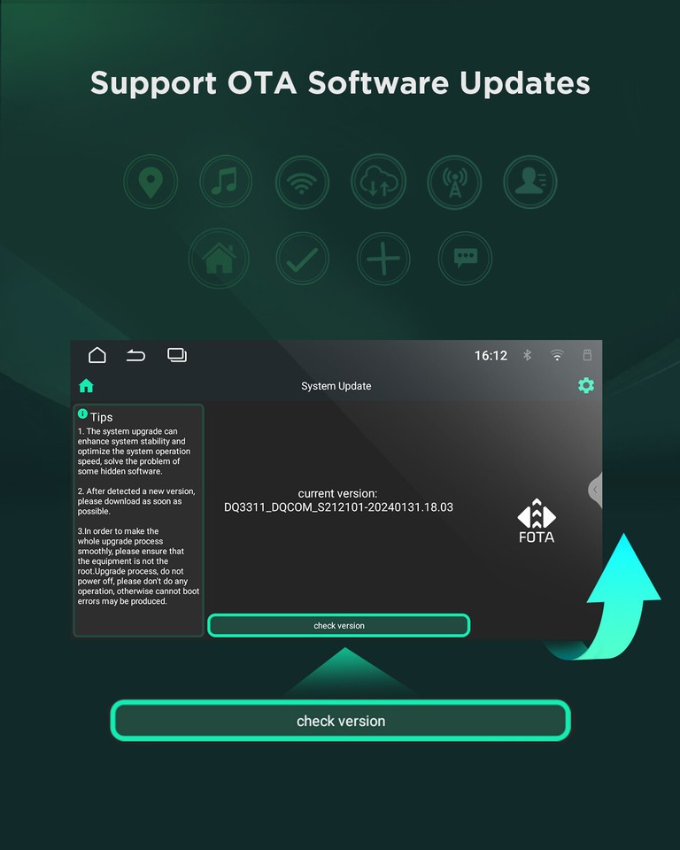 For Jeep Apple CarPlay Android 13 Car Stereo GPS Navi