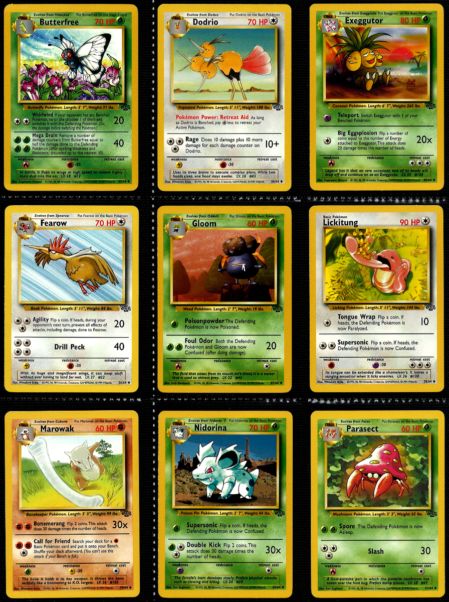 ポケモンカード旧裏面 ポケモンジャングル収録ノーマルカード全32種コンプセット Amazon.co.jp: ポケモンカード 旧裏面 ポケモンジャングル