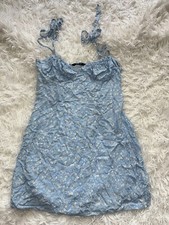 SHEIN Women’s Sz. M Blue Floral Spaghetti Strap Dress. Delicate, Pretty