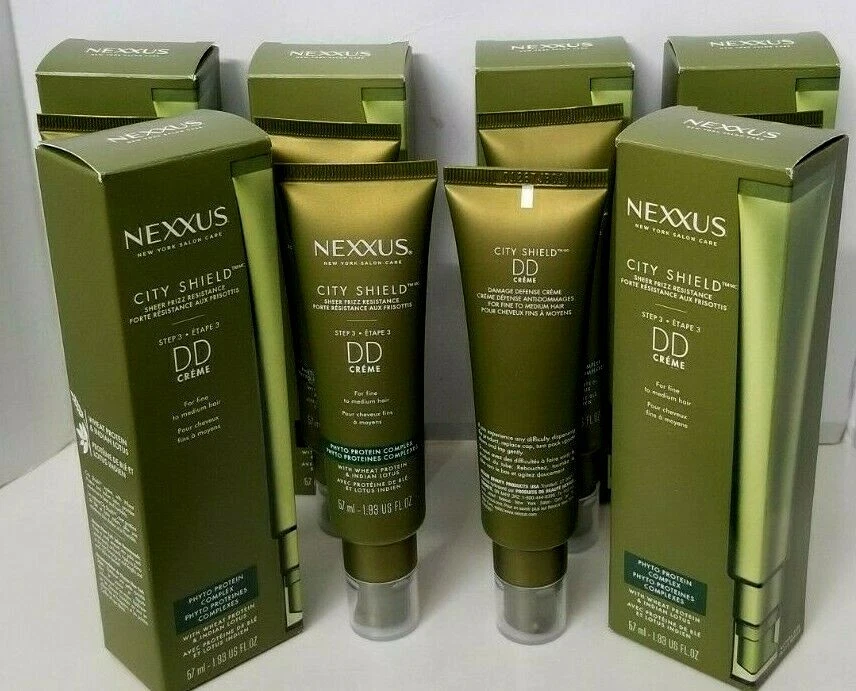 6 paquetes NEXXUS CITY SHIELD Step 3 DD crema para cabello fino a mediano 1,93 fl oz nuevo en caja Foto 4 de 4