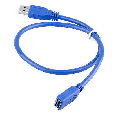 USB 3.0 Extender Cable 1.5ft Male to Female Data Cord Wire Adapter Fast Speed