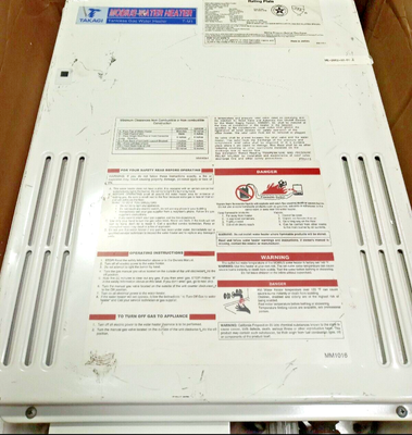 Takagi Gas Mobius T-M1 Tankless Instant Hot Water Heater Indoor/Outdoor  120V | eBay