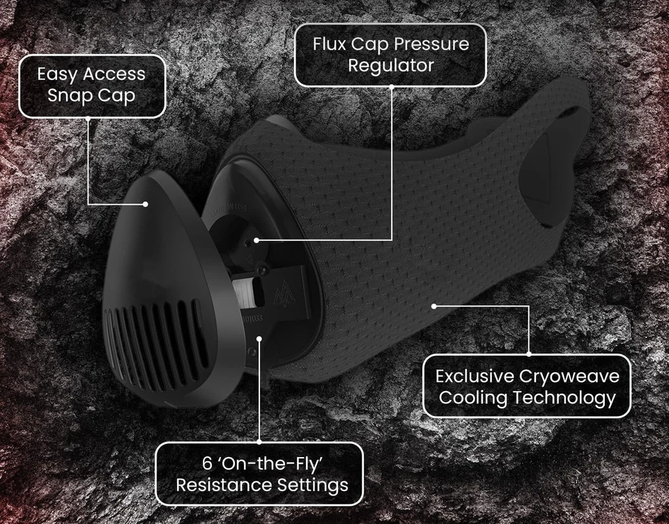 Máscara de entrenamiento de elevación, clínicamente probada y patentada US NUEVO Foto 2 de 4