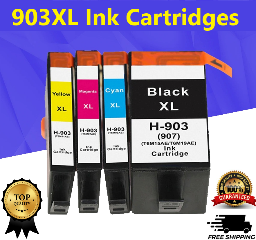 Remanufactured HP 903 903XL 907 OfficeJet Printer Ink Cartridges New-image