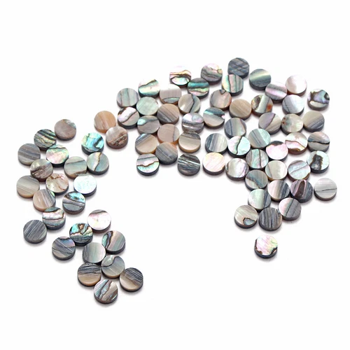50x Guitar Abalone ShelI Inlay 1/4" (6.35mm) Dot Position Fingerboard Luthier