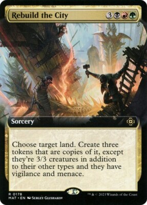 Rebuild the City (Extended Art) March of the Machine: Aftermath MTG Magic 