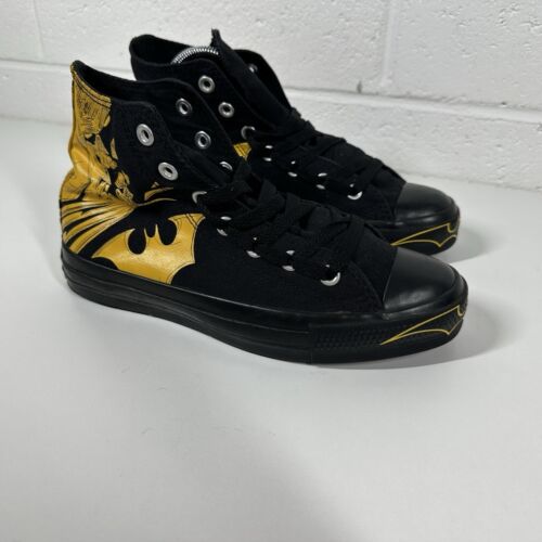 Juego de zapatos para mujer Converse Chuck Taylor All Star Batman DC Comics Hi Top talla 7 - Imagen 2 de 17