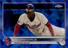 2022 Topps Chrome Sapphire Edition Didi Gregorius #44 Philadelphia Phillies 26H