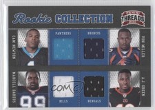 2011 Threads Rookie Collection Quad Materials /299 Cam Newton Marcell Dareus 0f8