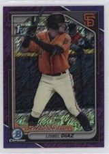 2024 Bowman Chrome Prospects Purple Shimmer Refractor 127/250 Lisbel Diaz 0r6k