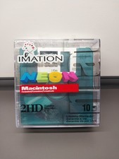 NEW 10-Pack Imation Neon Floppy Diskettes MAC...