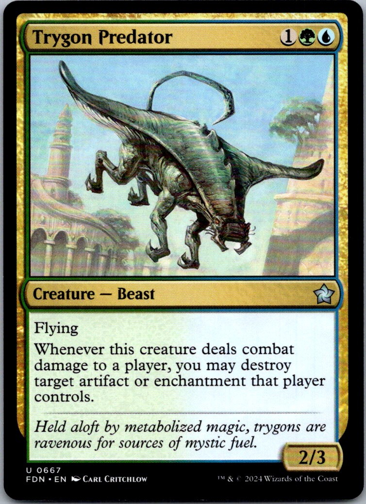 Trygon Predator U FDN #667 NM MTG Magic