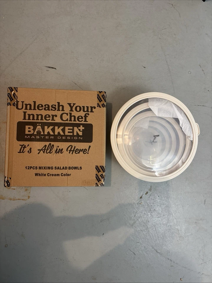 Bakken Master 12 Piece Plastic Nesting Bowls with Lids - Mixing Bowls Set inc... - Image 3 of 4