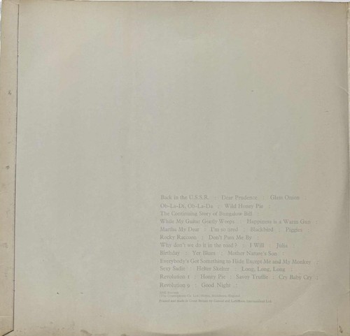 The Beatles WHITE ALBUM 1st UK Mono *No EMI Misprint* Complete No: 0101328 VG - Picture 3 of 24