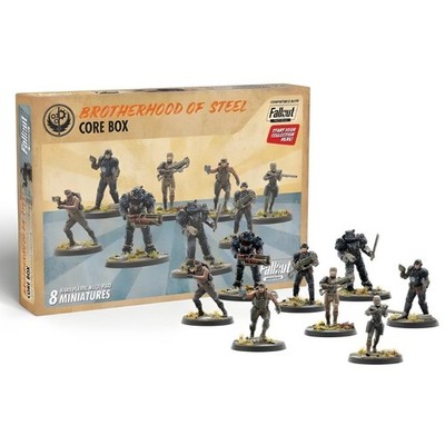 Modiphius, Fallout: Miniatures - Brotherhood of Steel Core Set (Plastic)