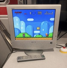 Sony WEGA KLV-S15G10 15" LCD Retro Gaming TV 4:3 480p EDTV TESTED W/ Remote