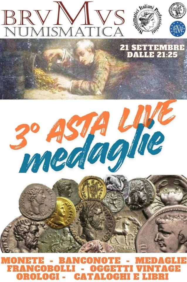 BRUMUS Numismatica - 3° Asta Ebay Live: "MEDAGLIE".