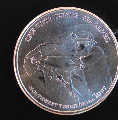 Prospector Northwest Territorial Mint Pan America Bullion-0.999 Silver 1 Oz Coin