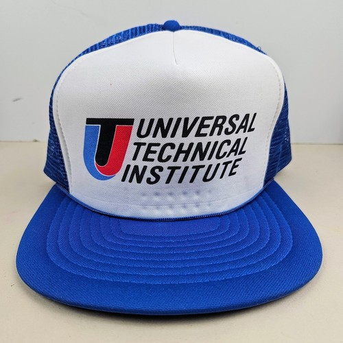Vintage UTI Universal Technical Institute Mesh Trucker Hat Snapback Cap