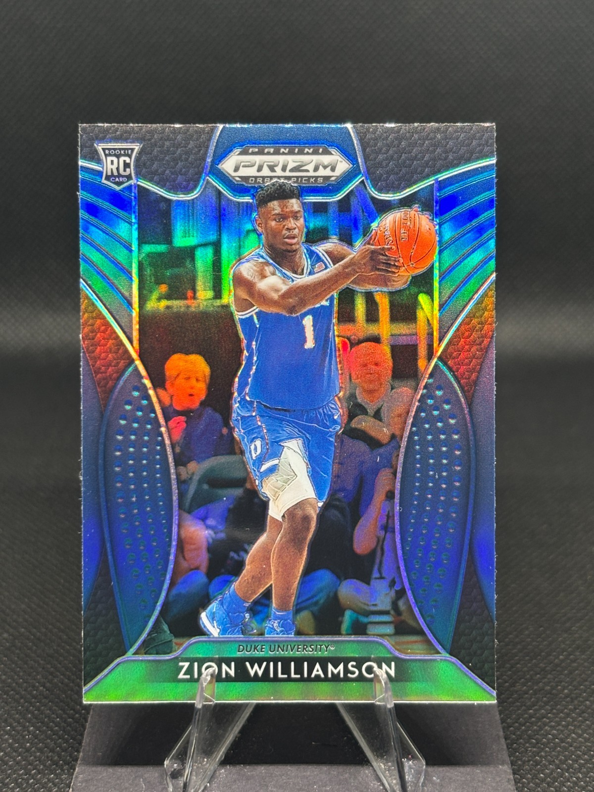 Zion Williamson 2019-20 Panini Prizm Draft Picks - Blue Prizm #64 Duke Rookie
