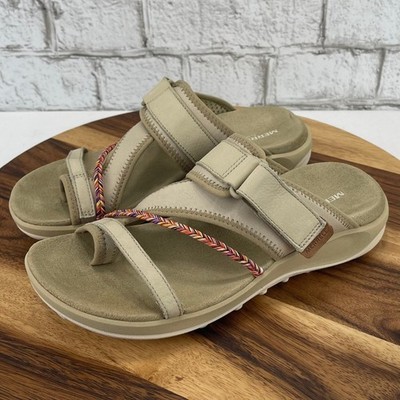 Merrell Terran 4 Post Wrap Incense Womens Sz. 8 Tan Toe Loop Comfort Sandals 