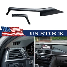 Carbon Fiber Black Interior Console Dashboard Strip Trim For 2014-18 BMW F80 M3