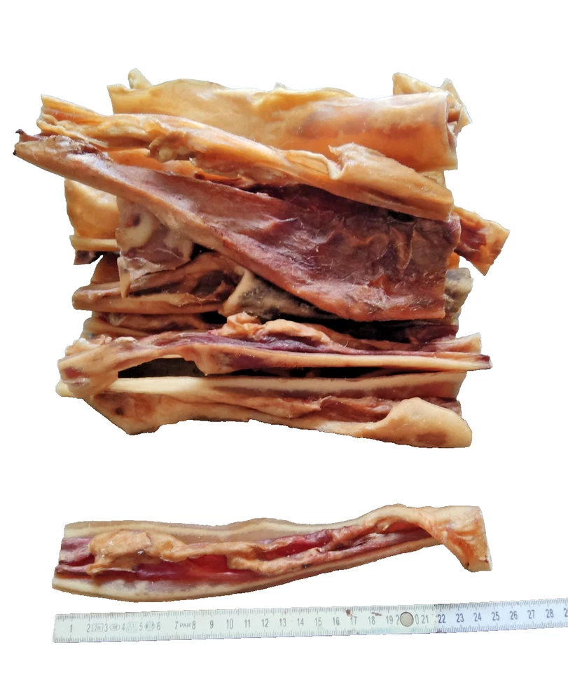 Rinderkopfhaut Hund 20–25 cm getrocknet – 5 kg Natur Kauartikel / Hundesnack - Bild 3 von 4