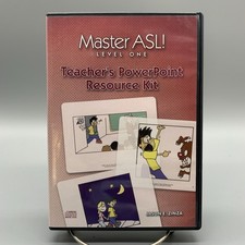 Master ASL Level One Teacher Power Point Resource Kit CD-ROM Jason Zinza