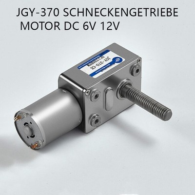Schneckengetriebe Motor DC 6V 12V Selbstverriegelung M8 Gewinde Welle JGY-370