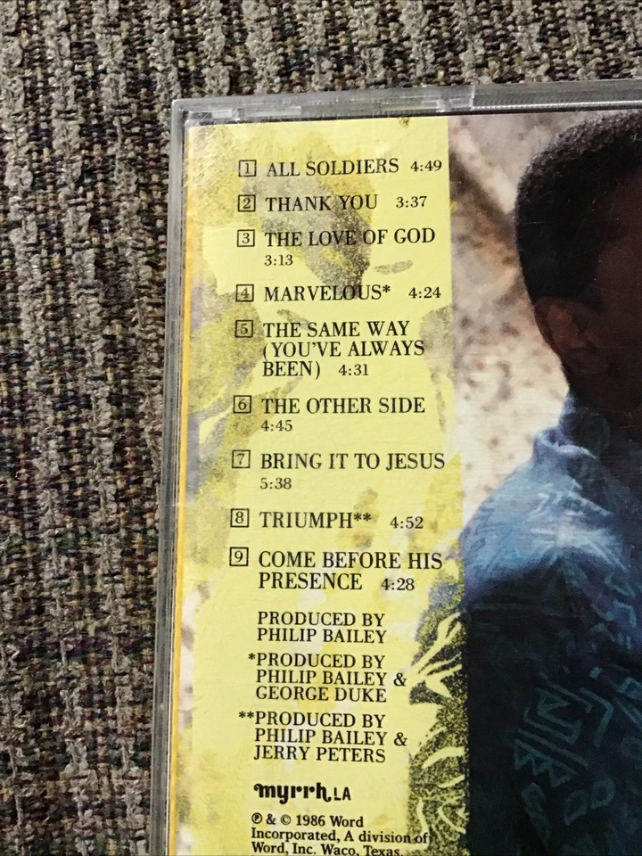 PHILIP BAILEY TRIUMPH 1986 OOP CD MYRRH LA PRINT 9TRX Foto 3 de 4