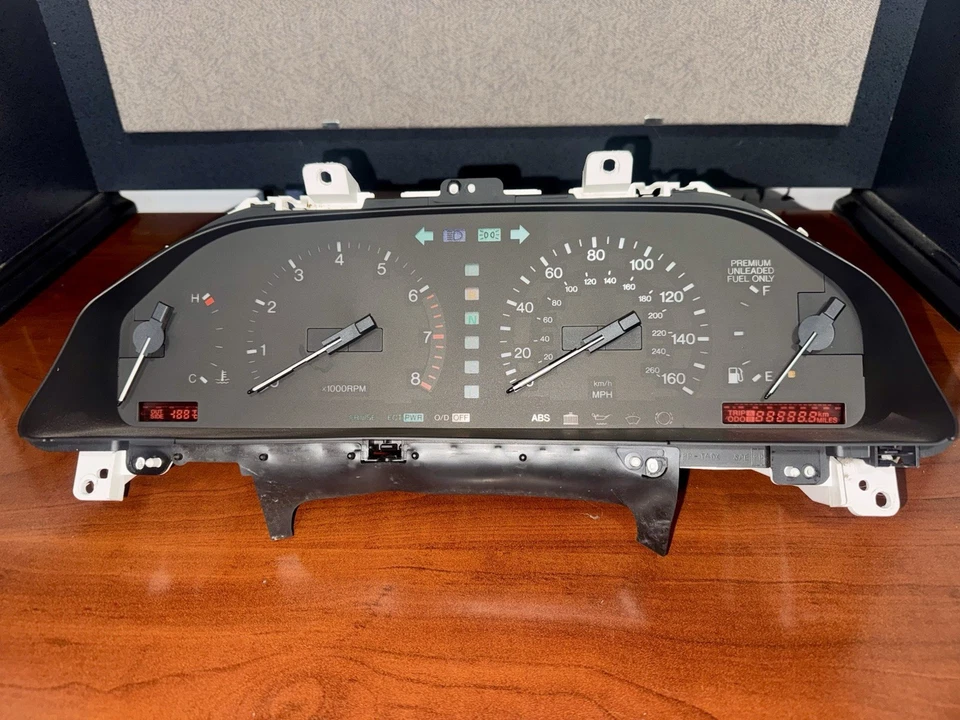 Cuadro de instrumentos y bisel Lexus LS400 1990-1994 OEM (probado) Foto 2 de 4