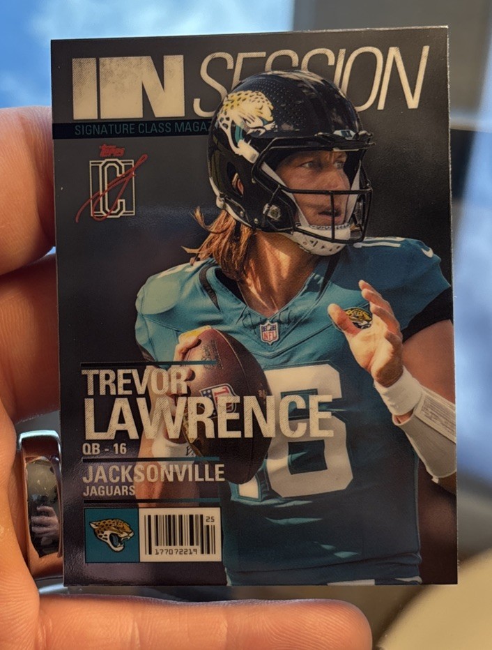 2025 Topps Signature Class In Session Trevor Lawrence IS-10 Jacksonville Jaguars
