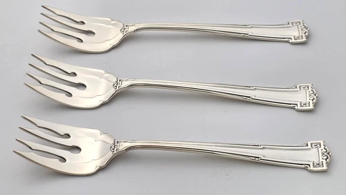 (3) Wallace DAUPHINE Sterling Silver 5" Ramekin Forks - NO MONO - 58g