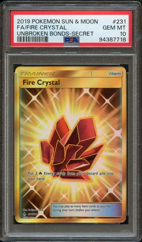Fire Crystal graded PSA 10 for sale on eBay