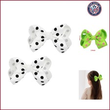 Grosgrain Ribbon Polka Dot Hair Bow Baby Girls Polka Dot Hair Clips Infant To...
