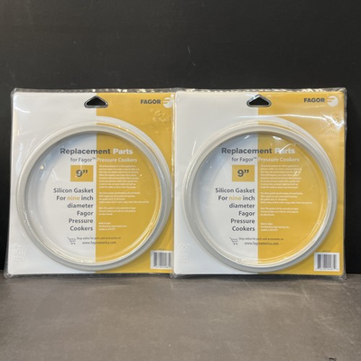 #ad 2 Fagor Pressure Cooker Silicon Gasket Seal Silicone 9” Diameter New $29.95