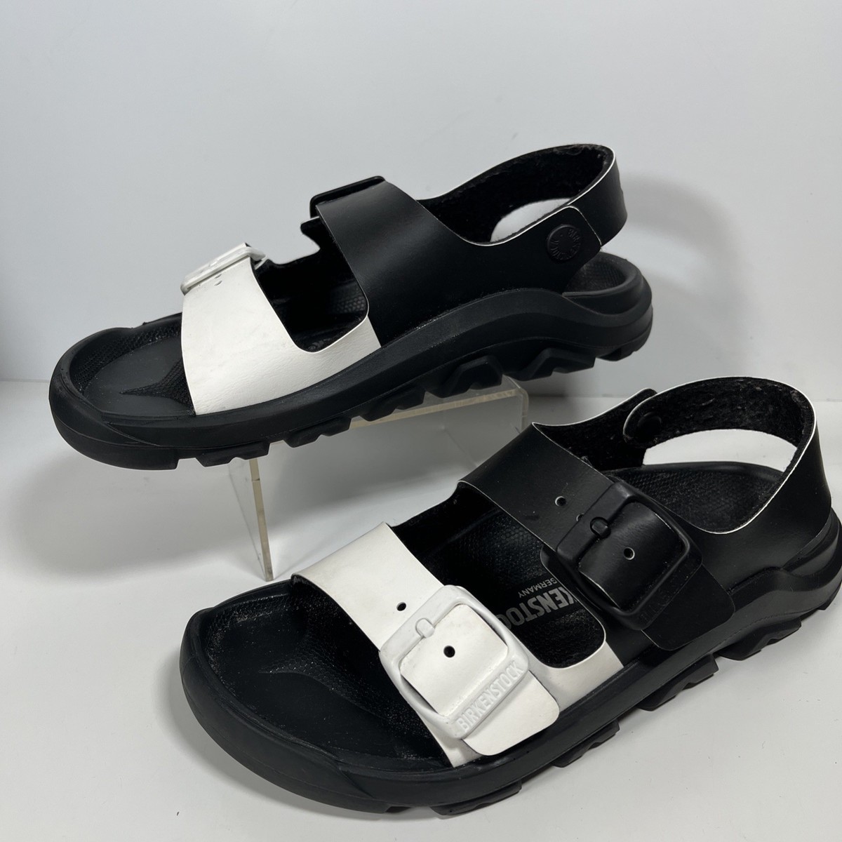 Birkenstock Arizona Split Black and White Sandals Birkenstock Mens Arizona Split  main image 2