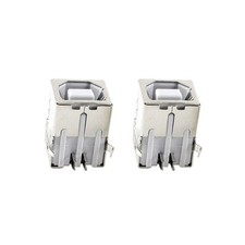 5 Pcs USB Female Type-B Jack,4-Pin PCB DIP Socket Connector,90 Degree