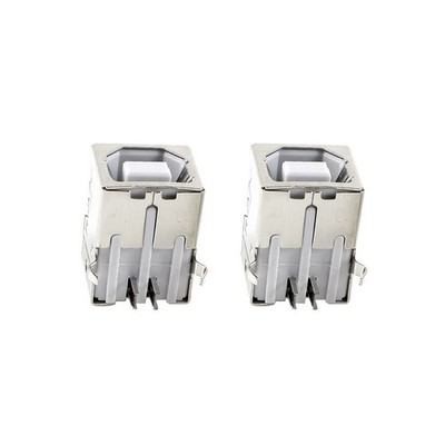 5 Pcs USB Female Type-B Jack,4-Pin PCB DIP Socket Connector,90 Degree