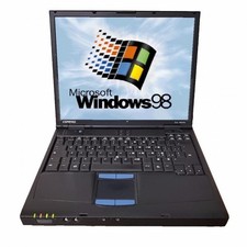 Notebook PC Portatile Pentium 3 1000 Mhz Windows 98 Seriale RS232 Parallel 22021