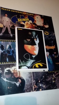 Batman 89 BRAVO Original-Seite mit Michael Keaton, Autogrammkarte, 2 Fotos+Text