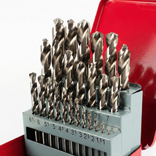25-Piece Metric Twist Drill Bit Set 1Mm - 13Mm , Fully Ground HSS General Purpo